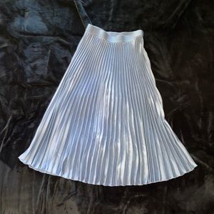 Satin Pleated Skirt